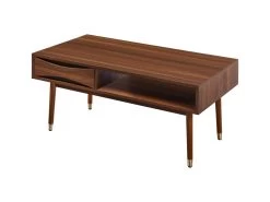 Teamson Home Dawson Table Basse De Salon En Bois Moderne Milieu Du Siècle