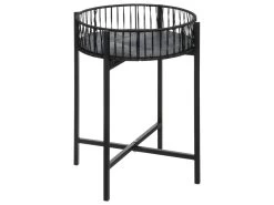 Lot De 2 Tables à Café En Métal Et Rotin H 56 Cm -Vous savez quand c'est un magasin de meubles. table basse 21295267