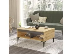 Table Basse Yurupa Aristo - Venprodin - Feutre 90 Cm - Anthracite -Vous savez quand c'est un magasin de meubles. table basse 21306311