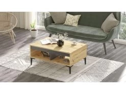 Table Basse Yurupa Aristo - Venprodin - Feutre 90 Cm - Anthracite -Vous savez quand c'est un magasin de meubles. table basse 21306313