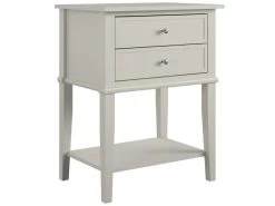 Table D'appoint Avec 2 Tiroirs En MDF Taupe -Vous savez quand c'est un magasin de meubles. table basse 21677741