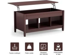 Table Basse Avec Plateau Relevable,3 Compartiments Ouverts 9 Table Basse Avec Plateau Relevable,3 Compartiments Ouverts -Vous savez quand c'est un magasin de meubles. table basse 21961361