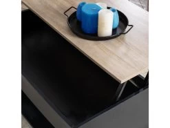 SENJA - Table Basse Avec Plateau En Bois Relevable - NOIR 12 SENJA - Table Basse Avec Plateau En Bois Relevable - NOIR -Vous savez quand c'est un magasin de meubles. table basse 22213127