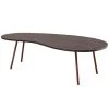 Table Basse Bois Massif Métal 122x34,5x63 Table D'appoint Table De Salon