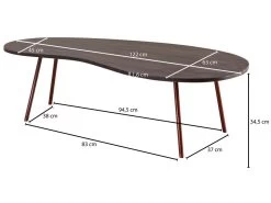 Table Basse Bois Massif Métal 122x34,5x63 Table D'appoint Table De Salon 11 Table Basse Bois Massif Métal 122x34,5x63 Table D'appoint Table De Salon -Vous savez quand c'est un magasin de meubles. table basse 22258329