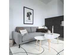 BEANNY - Table Basse Grand Modèle Forme Ovale Plateau MDF Blanc Pieds En Hévéa Naturel 10 BEANNY - Table Basse Grand Modèle Forme Ovale Plateau MDF Blanc Pieds En Hévéa Naturel -Vous savez quand c'est un magasin de meubles. table basse 22718997