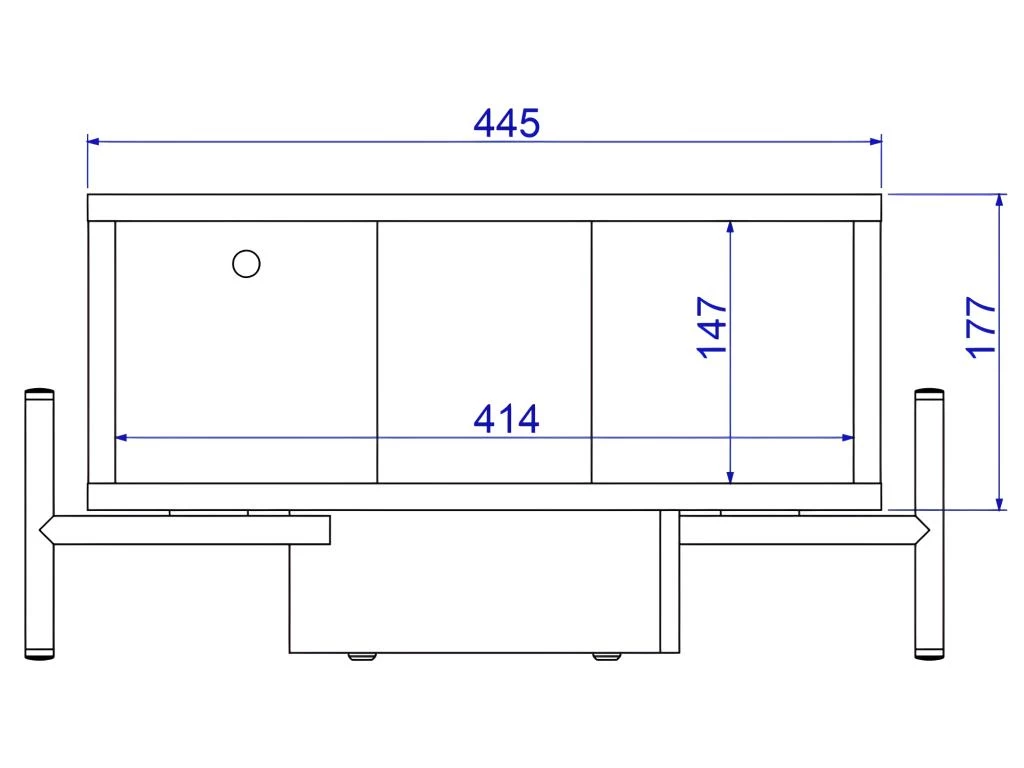 Table Basse Rectangle Pieds Métal Blanche 52 Cm 7 Table Basse Rectangle Pieds Métal Blanche 52 Cm – Image 5