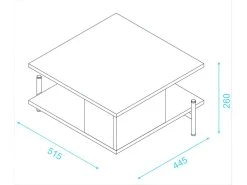 Table Basse Rectangle Pieds Métal Noire 52 Cm 11 Table Basse Rectangle Pieds Métal Noire 52 Cm -Vous savez quand c'est un magasin de meubles. table basse 22969407