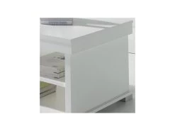 Table Basse Blanche Relevable 2 Tiroirs - ESSA -Vous savez quand c'est un magasin de meubles. table basse 22993637