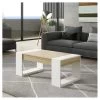 Table Basse Relevable Chêne Blond/Bois Blanc - PLAMOR 2 Table Basse Relevable Chêne Blond/Bois Blanc - PLAMOR -Vous savez quand c'est un magasin de meubles. table basse 22993759