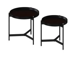 Tables D'appoints Rondes Noires Carter 13 Tables D'appoints Rondes Noires Carter -Vous savez quand c'est un magasin de meubles. table basse 23004675