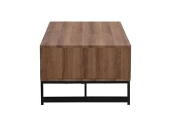 Table Basse Avec 2 Tiroirs Et 2 Niches - MDF - Naturel Et Noir - CARATANA 15 Table Basse Avec 2 Tiroirs Et 2 Niches - MDF - Naturel Et Noir - CARATANA -Vous savez quand c'est un magasin de meubles. table basse 2885315