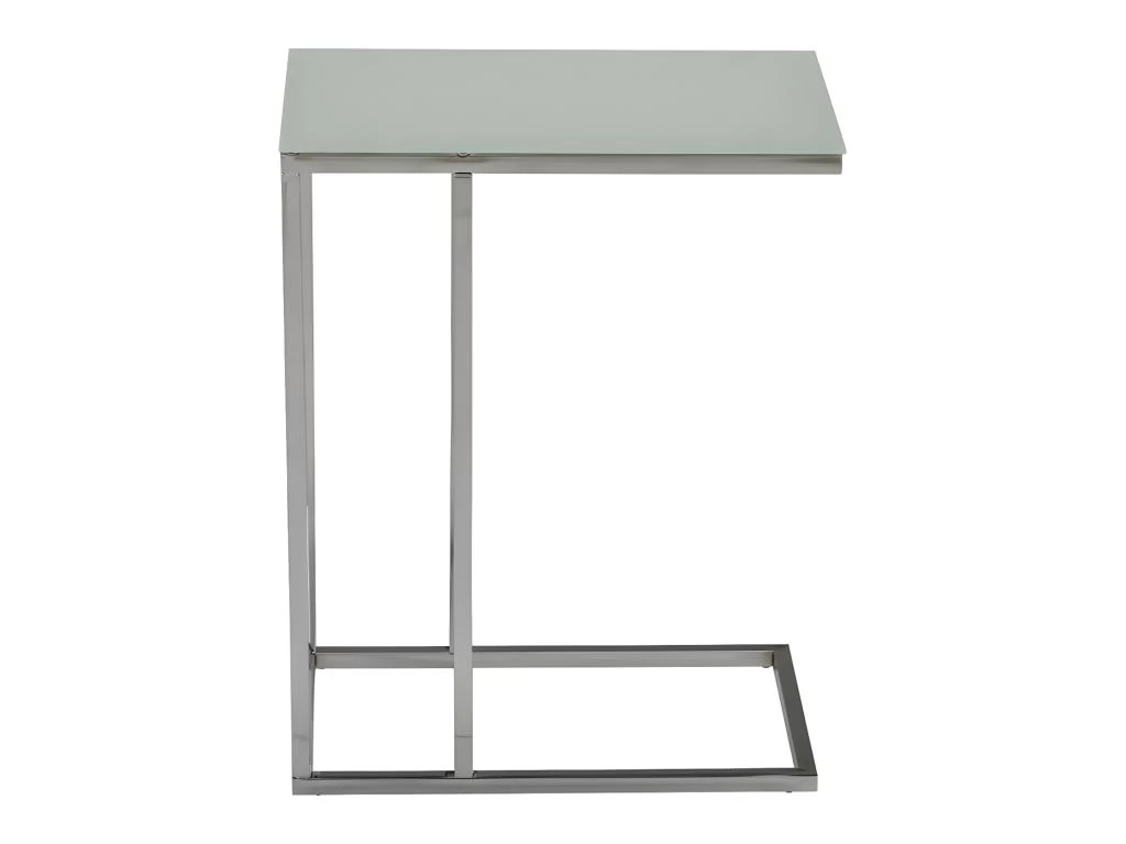 Table D'appoint NELIO - Verre Trempé Et Métal Chromé - Argenté 6 Table D'appoint NELIO - Verre Trempé Et Métal Chromé - Argenté – Image 4