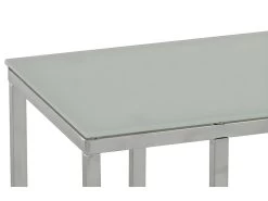 Table D'appoint NELIO - Verre Trempé Et Métal Chromé - Argenté 11 Table D'appoint NELIO - Verre Trempé Et Métal Chromé - Argenté -Vous savez quand c'est un magasin de meubles. table basse 299115