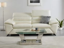 Table Basse Avec Plateaux Pivotants OYRUS - Verre Trempé & Métal 20 Table Basse Avec Plateaux Pivotants OYRUS - Verre Trempé & Métal -Vous savez quand c'est un magasin de meubles. table basse 300757