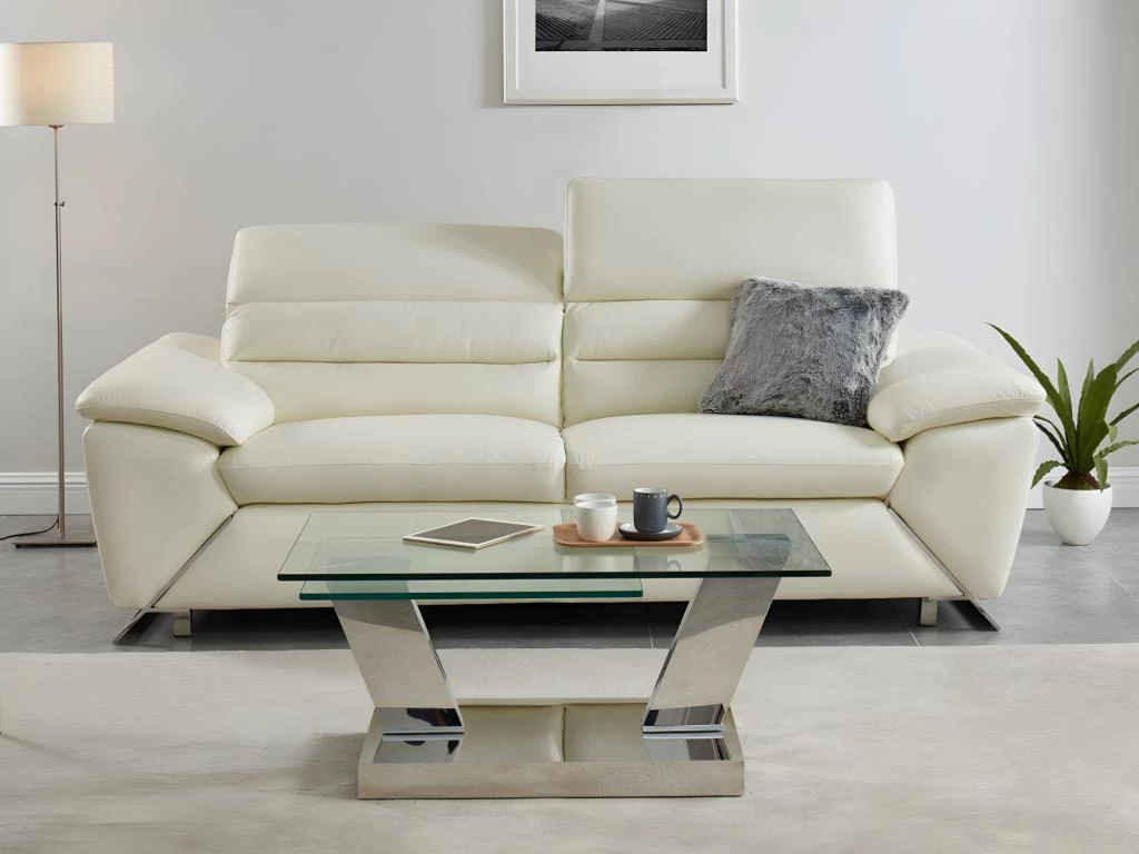 Table Basse Avec Plateaux Pivotants OYRUS - Verre Trempé & Métal 11 Table Basse Avec Plateaux Pivotants OYRUS - Verre Trempé & Métal – Image 9