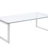 Table Basse FREYA - Verre Trempé & Métal Chromé -Vous savez quand c'est un magasin de meubles. table basse 319503