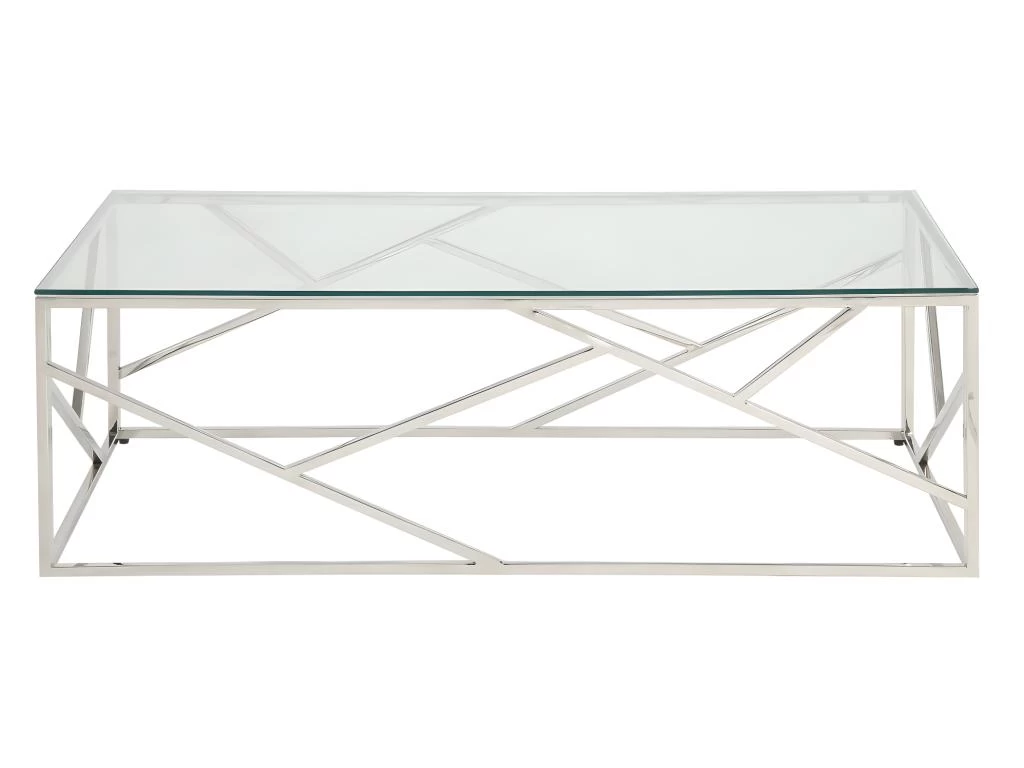 Table Basse ATHENA De Pascal MORABITO - Verre Trempé Et Acier - Chromé 6 Table Basse ATHENA De Pascal MORABITO - Verre Trempé Et Acier - Chromé – Image 4