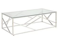 Table Basse ATHENA De Pascal MORABITO - Verre Trempé Et Acier - Chromé 10 Table Basse ATHENA De Pascal MORABITO - Verre Trempé Et Acier - Chromé -Vous savez quand c'est un magasin de meubles. table basse 388471