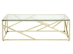 Table Basse ATHENA De Pascal MORABITO - Verre Trempé Et Acier - Doré 11 Table Basse ATHENA De Pascal MORABITO - Verre Trempé Et Acier - Doré -Vous savez quand c'est un magasin de meubles. table basse 388477