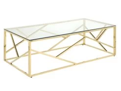 Table Basse ATHENA De Pascal MORABITO - Verre Trempé Et Acier - Doré 10 Table Basse ATHENA De Pascal MORABITO - Verre Trempé Et Acier - Doré -Vous savez quand c'est un magasin de meubles. table basse 388479