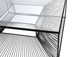 Table Basse CLARENCE - Verre Et Métal Filaire - Noir 11 Table Basse CLARENCE - Verre Et Métal Filaire - Noir -Vous savez quand c'est un magasin de meubles. table basse 403275