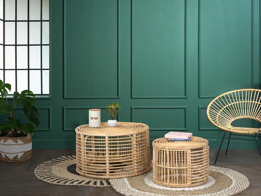 Lot De 2 Tables Basses LANDIS - Rotin - Coloris : Naturel 3 Lot De 2 Tables Basses LANDIS - Rotin - Coloris : Naturel