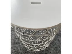 2 Tables Basses Gigognes Rondes Métal Blanc - Evy -Vous savez quand c'est un magasin de meubles. table basse 8932185