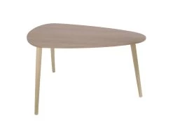 BRUNA - Lot De 2 Tables Gigognes Triangulaires XL Effet Bois -Vous savez quand c'est un magasin de meubles. table basse 9172403