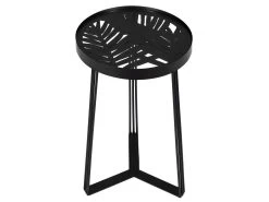 SOVA - Tables Gigognes Noires Motif Feuilles -Vous savez quand c'est un magasin de meubles. table basse 9172421