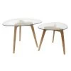 ROCH - Lot De 2 Tables Basses Gigognes Verre Trempé -Vous savez quand c'est un magasin de meubles. table basse 9318733