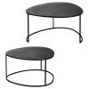 Set De 2 Tables Gigognes Œuf Métal Noir -Vous savez quand c'est un magasin de meubles. table basse 9318833