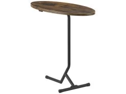 Table D'appoint Ovale Karlebo 55 X 60 X 30 Cm Effet Bois Foncé [en.casa] -Vous savez quand c'est un magasin de meubles. table basse 9458251