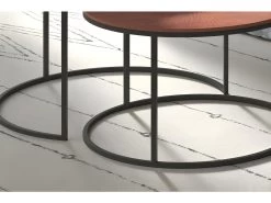 Table Basse Gigogne Ronde En Métal Bicolore Collection LIVOS. Meuble Style Industriel 11 Table Basse Gigogne Ronde En Métal Bicolore Collection LIVOS. Meuble Style Industriel -Vous savez quand c'est un magasin de meubles. table basse 9513261