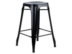 Lot 2 Tabourets De Bar H.65 Cm Métal Noir Et Perforations - METALICA 9 Lot 2 Tabourets De Bar H.65 Cm Métal Noir Et Perforations - METALICA -Vous savez quand c'est un magasin de meubles. tabouret bas 21966701