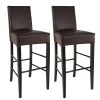 TONY - Lot De 2 Tabourets Wengé Et Assise Simili Marron Foncé 1 TONY - Lot De 2 Tabourets Wengé Et Assise Simili Marron Foncé -Vous savez quand c'est un magasin de meubles. tabouret de bar 10198325