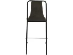 HARLEM - Chaises De Bar Industrielle Microfibre Vintage Marron Foncé Pieds Métal Noir (x2) 9 HARLEM - Chaises De Bar Industrielle Microfibre Vintage Marron Foncé Pieds Métal Noir (x2) -Vous savez quand c'est un magasin de meubles. tabouret de bar 10443665