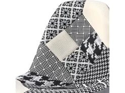 OWEN - Chaise De Bar Tissu Scandinave Patchwork Noir Pieds Hêtre (x2) 10 OWEN - Chaise De Bar Tissu Scandinave Patchwork Noir Pieds Hêtre (x2) -Vous savez quand c'est un magasin de meubles. tabouret de bar 10444369