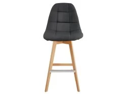 OWEN - Chaise De Bar Scandinave Tissu Anthracite Pied Hêtre (x4) -Vous savez quand c'est un magasin de meubles. tabouret de bar 10444515