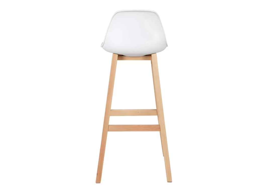 Ensemble De 2 Chaises De Comptoir De Cuisine De Petit-déjeuner Tabourets De Bar Blanc 19_0000591 6 Ensemble De 2 Chaises De Comptoir De Cuisine De Petit-déjeuner Tabourets De Bar Blanc 19_0000591 – Image 4