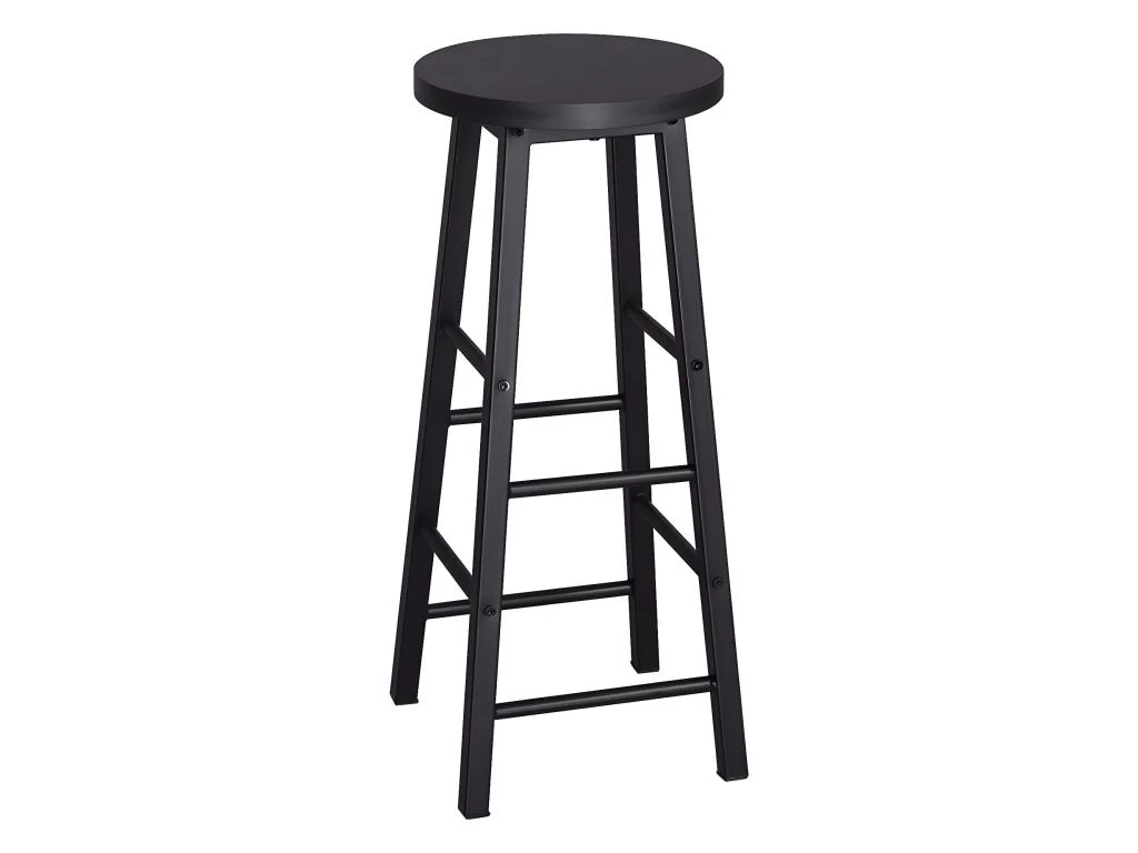 Tabouret De Bar 2 Pieces Noir 19_0000365 4 Tabouret De Bar 2 Pieces Noir 19_0000365 – Image 2