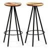 Lot De Deux Tabourets De Bar Design Chaise Siège Bois Massif De Récupération Et Acier 1202193 -Vous savez quand c'est un magasin de meubles. tabouret de bar 10445777