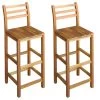 Lot De Deux Tabourets De Bar Design Chaise Siège Bois Massif D'acacia 1202053 -Vous savez quand c'est un magasin de meubles. tabouret de bar 10446137
