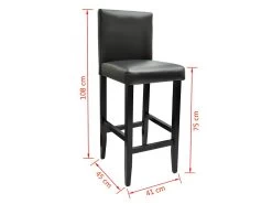 Lot De 6 Tabourets De Bar Design Chaise Siège Cuir Artificiel Noir 1202072 7 Lot De 6 Tabourets De Bar Design Chaise Siège Cuir Artificiel Noir 1202072 -Vous savez quand c'est un magasin de meubles. tabouret de bar 10446151