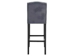 Tabouret De Bar En Lin Avec Structure En Bois Lot De 2 Pièces Gris Foncé 19_0000442 -Vous savez quand c'est un magasin de meubles. tabouret de bar 10446435