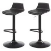 Lot De 2 Tabourets De Bar - Polypropylène - Coloris Noir - CALAS