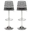 Lot De 2 Tabourets De Bar CLARK - Polypropylène - Noir Graphite -Vous savez quand c'est un magasin de meubles. tabouret de bar 227453