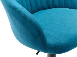 Lot De 2 Tabourets De Bar En Tissu Et Métal - Bleu - DORALIZ 17 Lot De 2 Tabourets De Bar En Tissu Et Métal - Bleu - DORALIZ -Vous savez quand c'est un magasin de meubles. tabouret de bar 494025