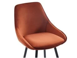 Lot De 2 Tabourets De Bar - Velours - Terracotta - MASURIE -Vous savez quand c'est un magasin de meubles. tabouret de bar 497421