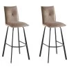 Lot De 2 Tabourets De Bar - Velours Et Métal - Taupe - INDILANE 1 Lot De 2 Tabourets De Bar - Velours Et Métal - Taupe - INDILANE -Vous savez quand c'est un magasin de meubles. tabouret de bar 498339